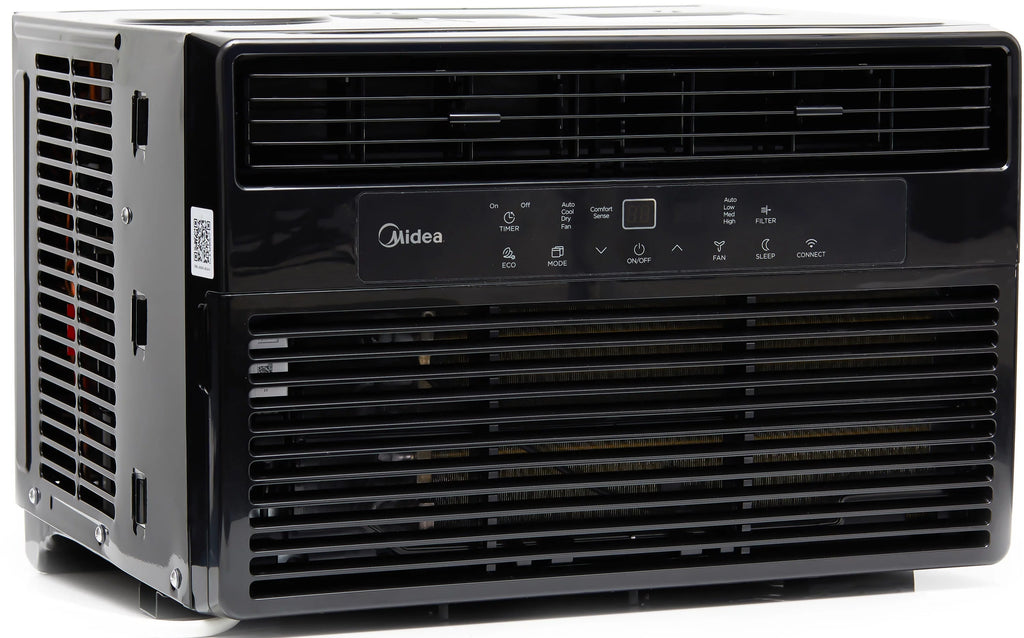 8,000 BTU Smart Window Air Conditioner with Remote, Black G331