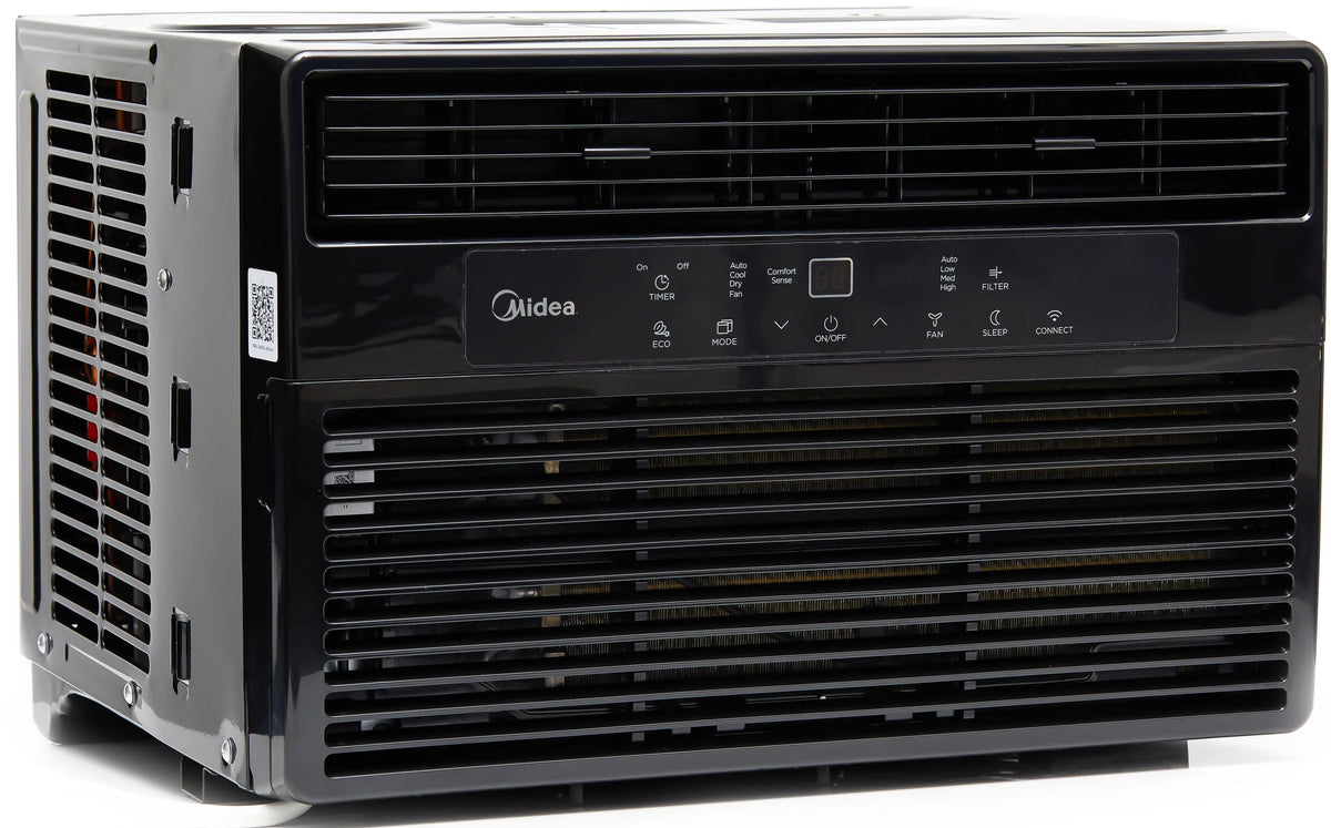 8,000 BTU Smart Window Air Conditioner with Remote, Black G331