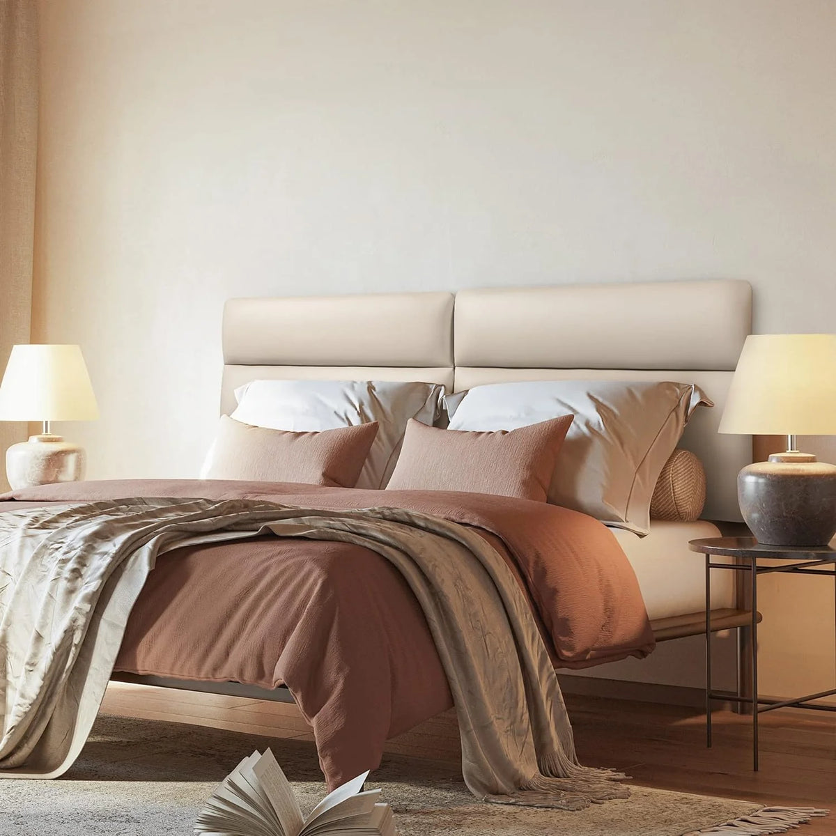 Faux Leather Upholstered Headboard King Size E774717