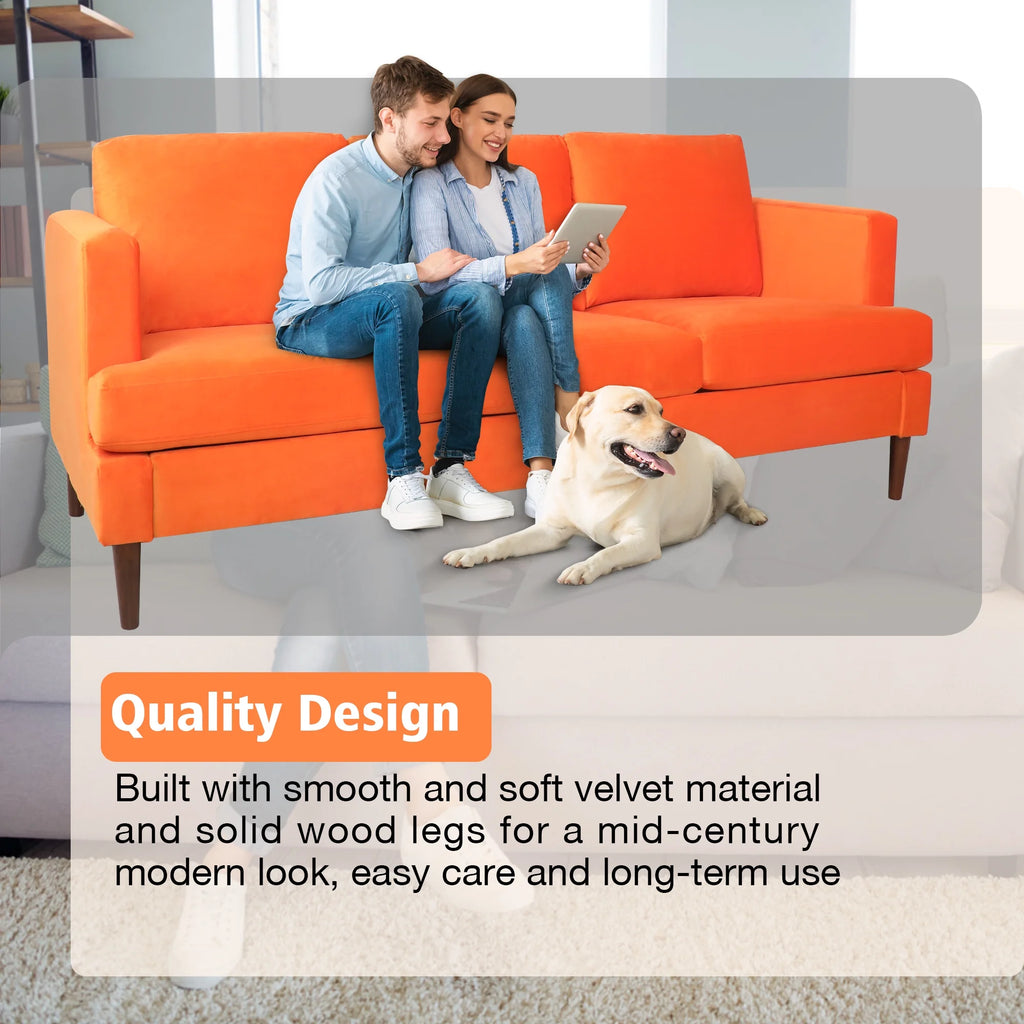 Modern Velvet 3 Seat Sofa P269