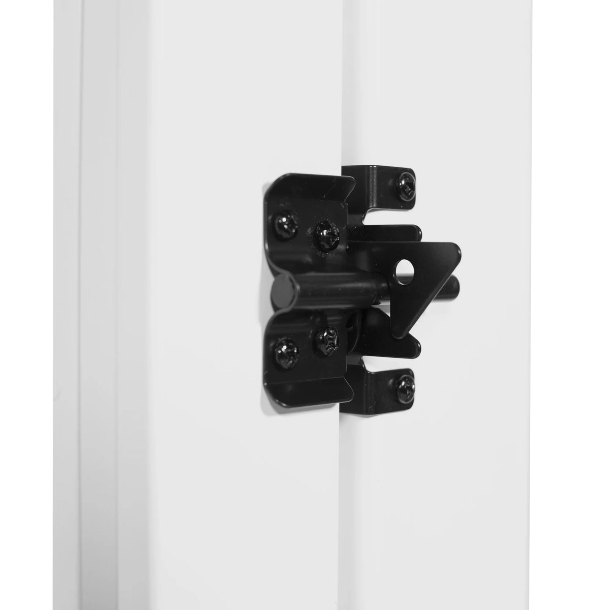 White Vinyl Dog Ear Picket Fence Gate H742