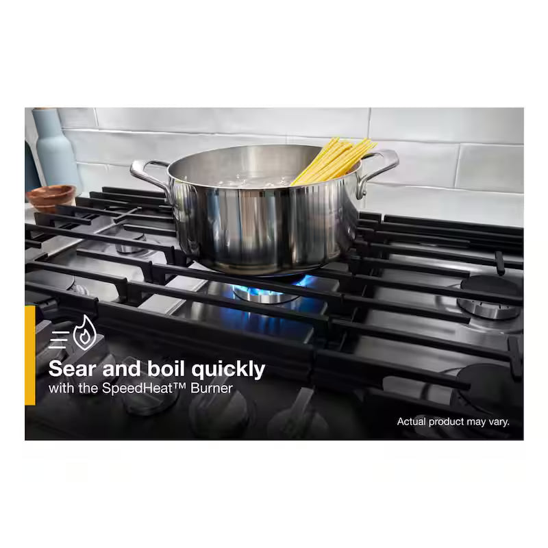 4-Burners Recessed Gas Cooktop in White Q3881