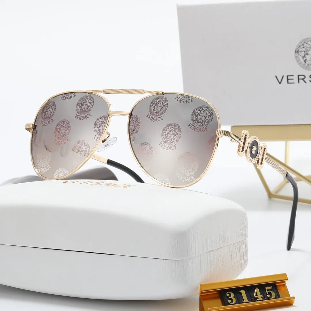 Fashion Double Layer Frame Elliptical Polarized Sunglasses X355