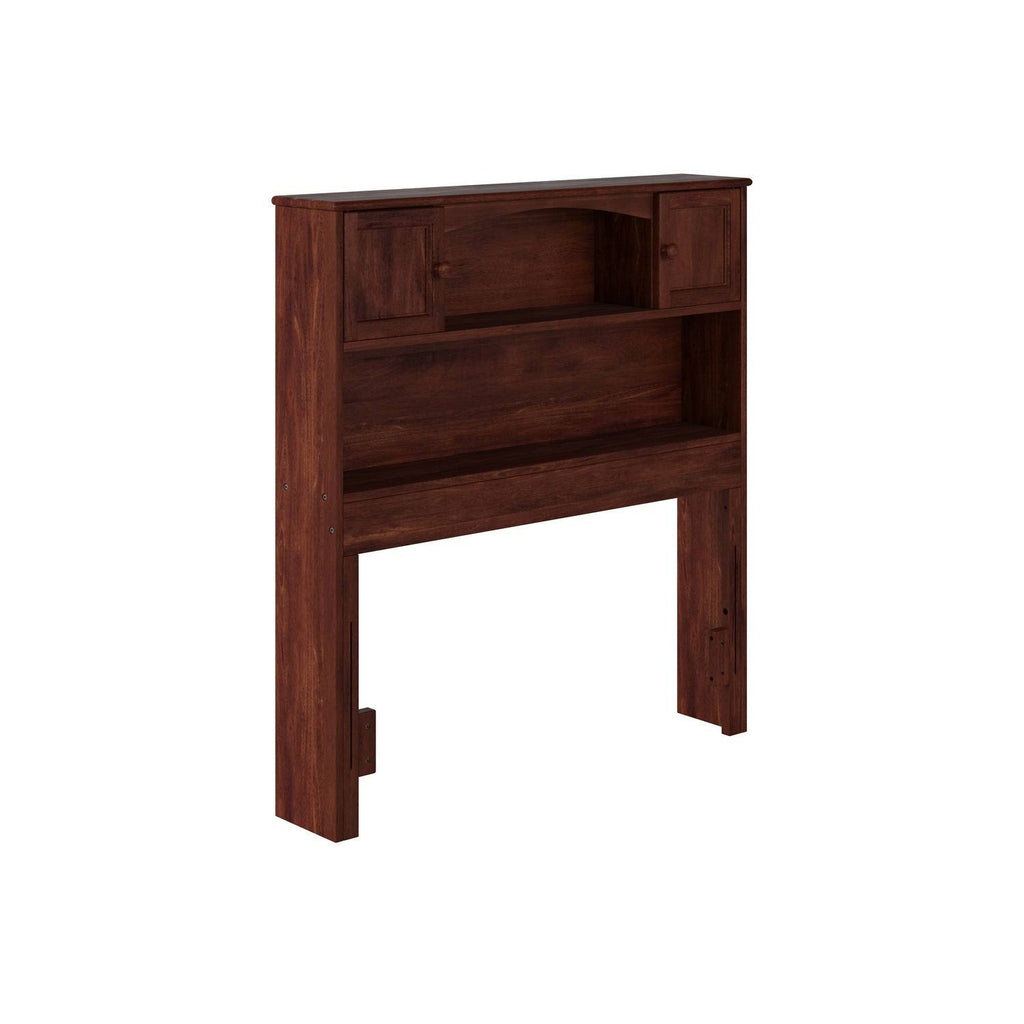 Twin Espresso Bookcase Headboard P38455