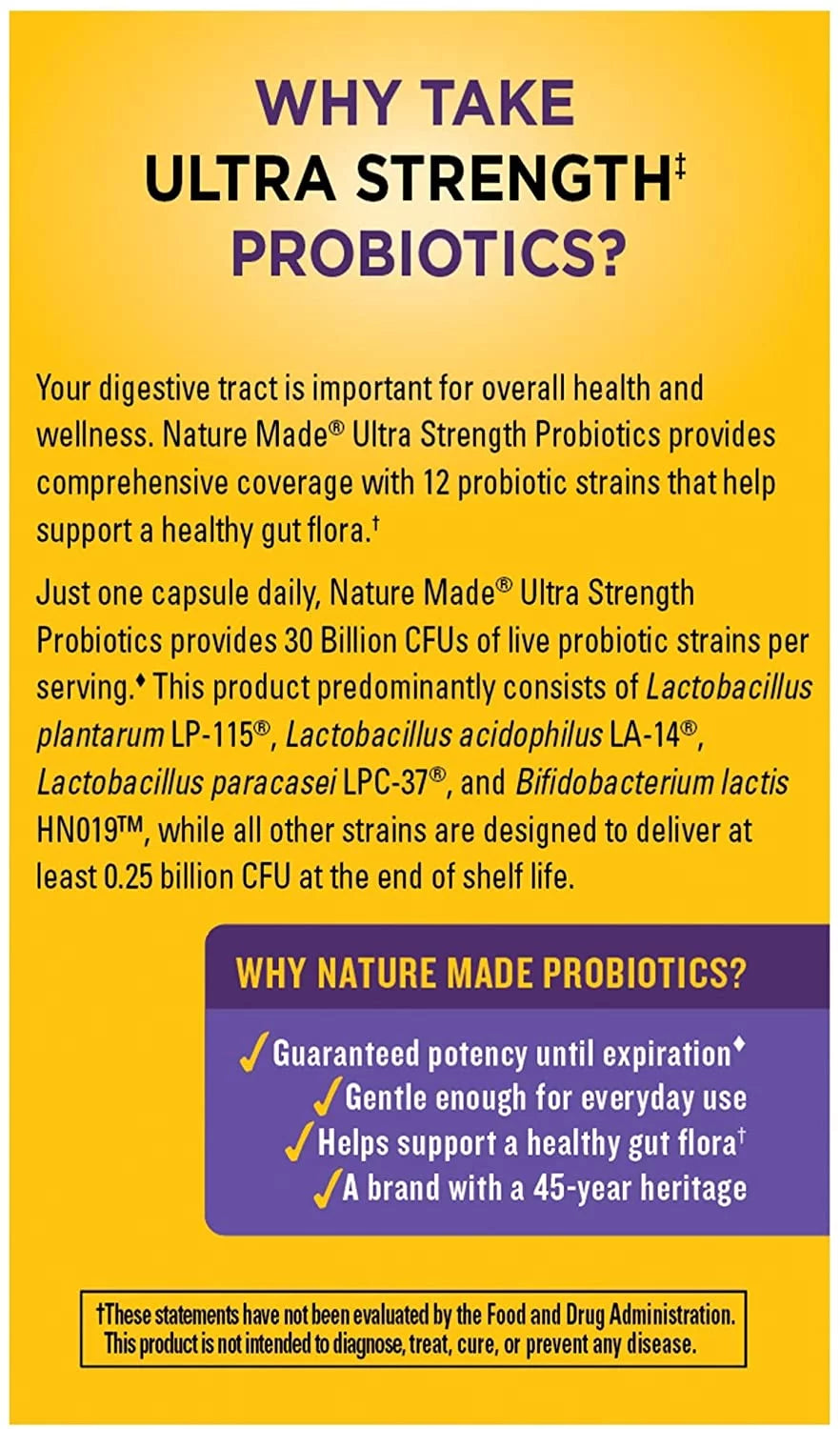 Ultra Strength Probiotic Capsules Pack of 6 T835