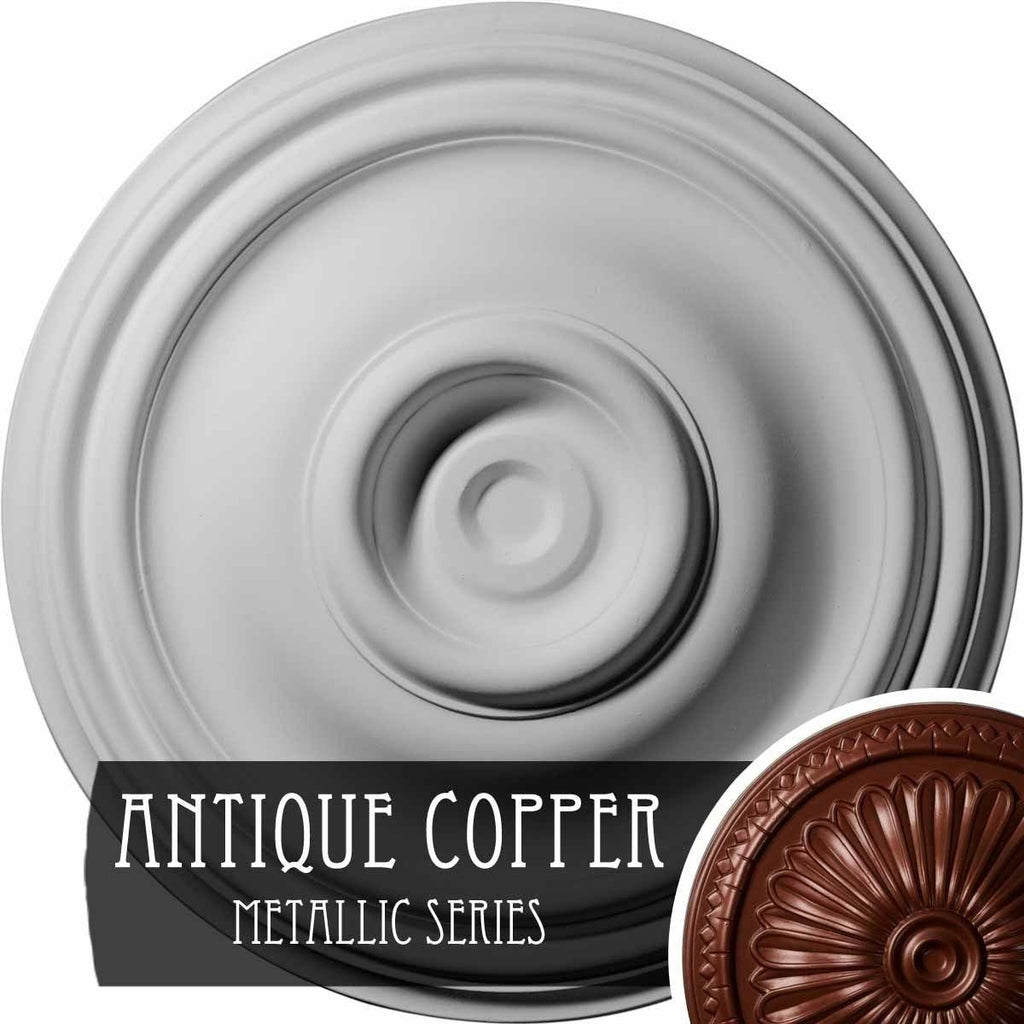 Hand-Painted Flash Blue Ceiling Medallion G6913