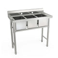 39" 3 Compartment Stainless Steel Sink J151626