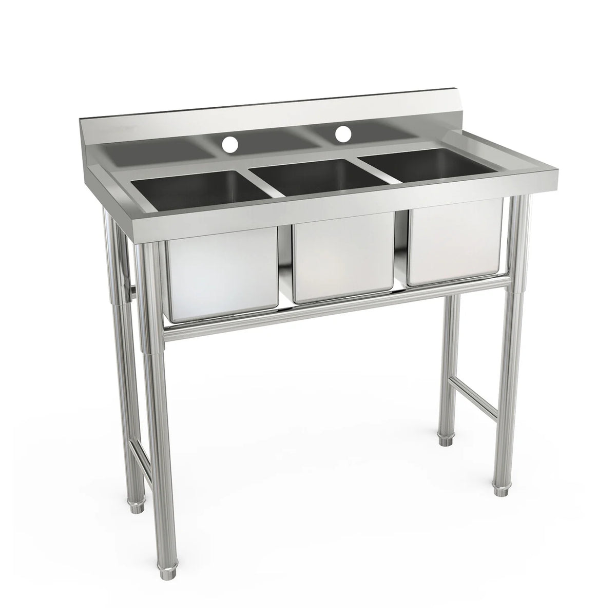 39" 3 Compartment Stainless Steel Sink J151626