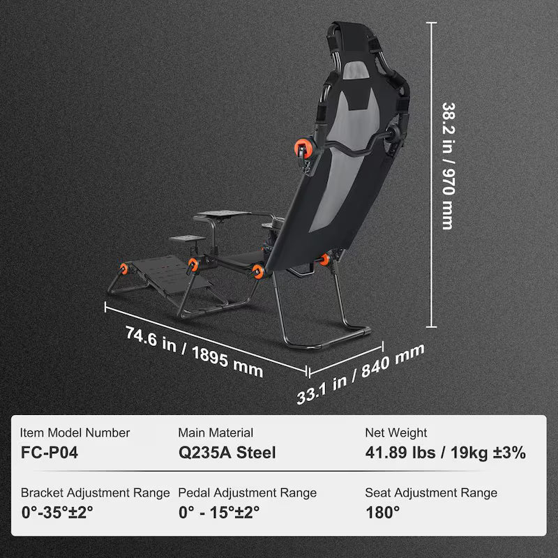 Foldable Carbon Steel Racing Wheel Stand Q759