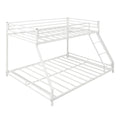 White Metal Twin over Full Bunk Bed Z7434