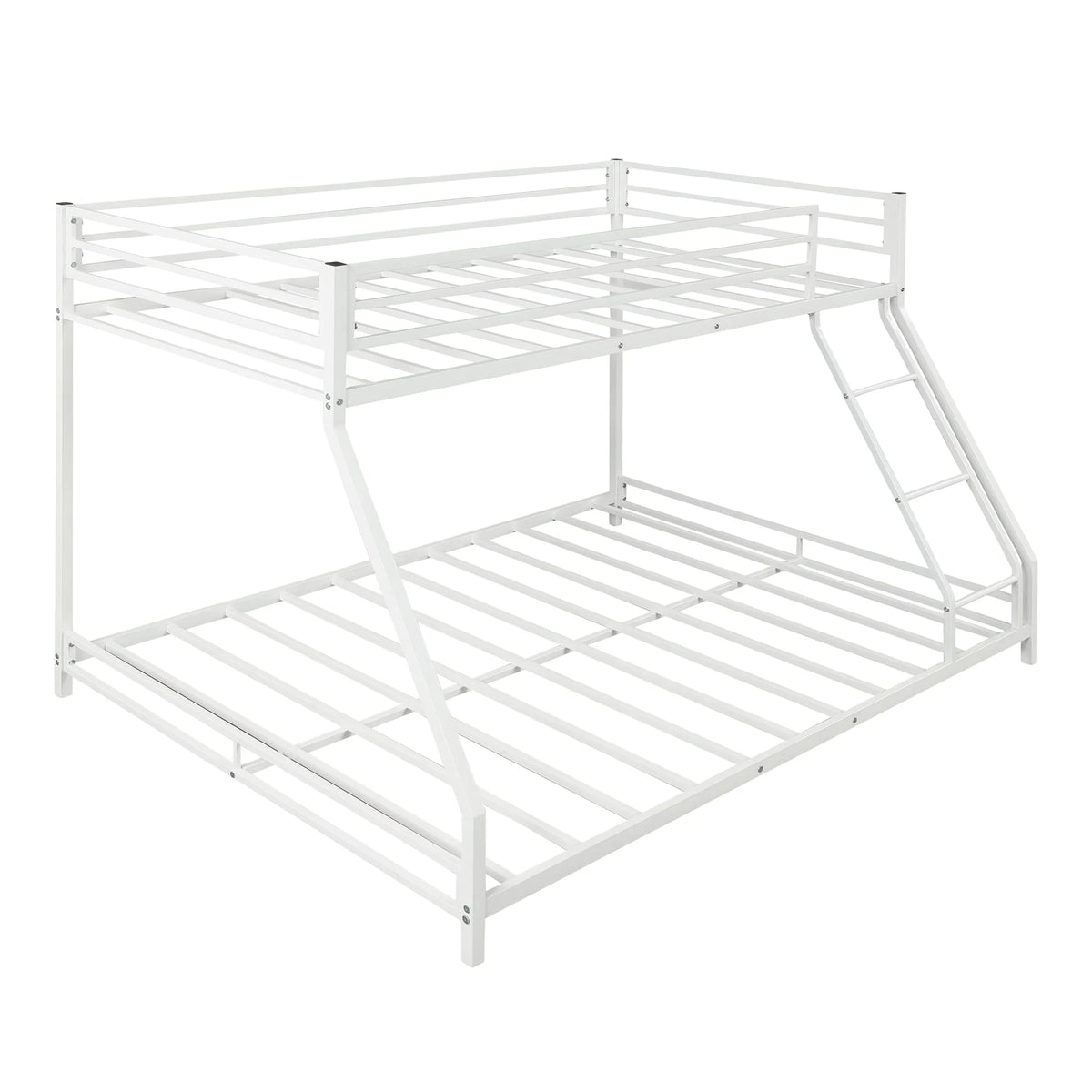 White Metal Twin over Full Bunk Bed Z7434