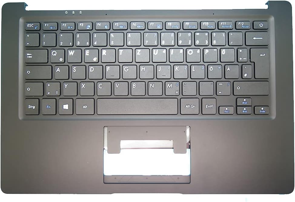 Black Laptop Replacement Keyboard with Bezel Q784034