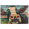 Curious Cow 2 Digital Print on Solid Wood Animal Wall Art R572767