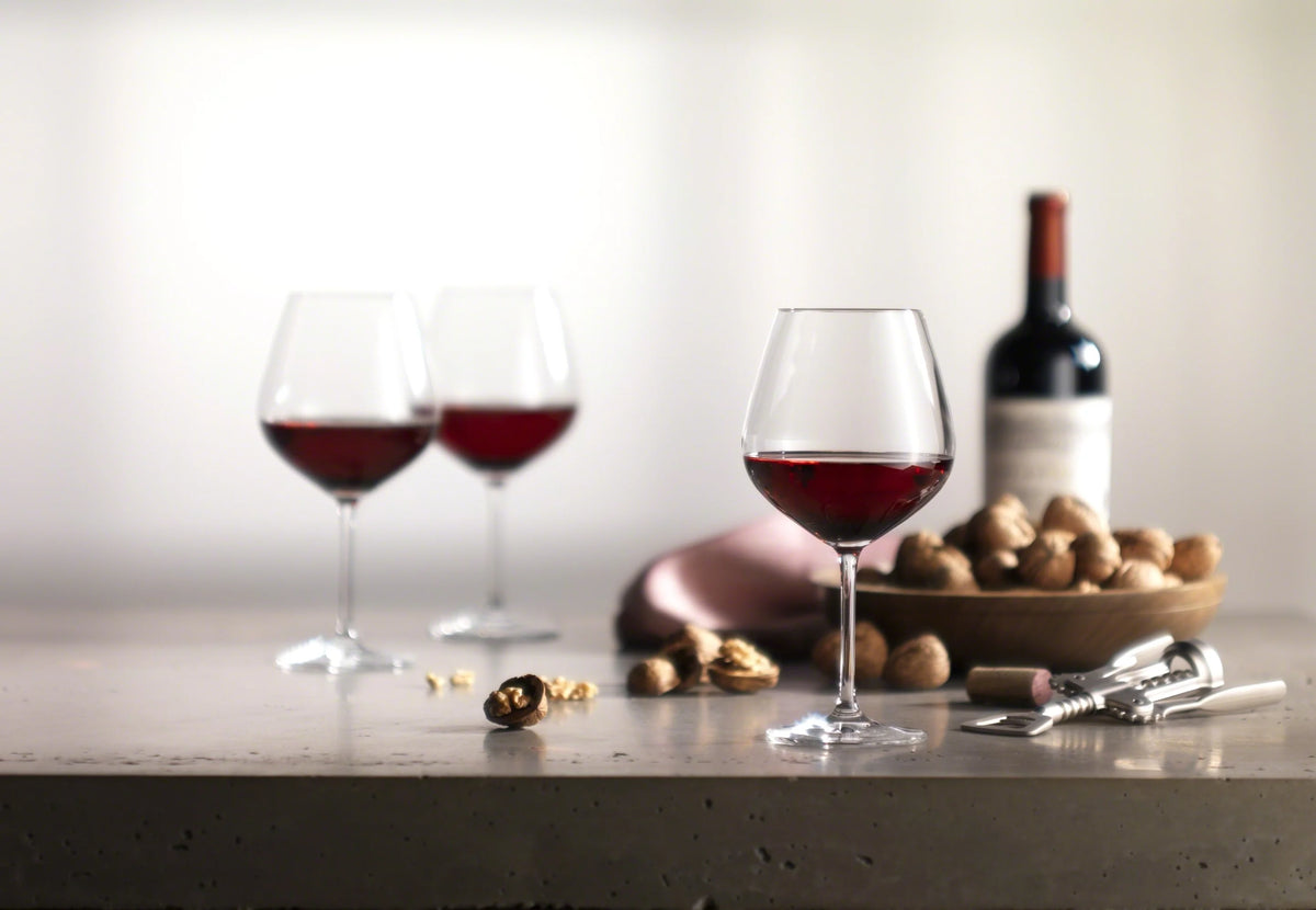 6-pc Burgundy Glass Set V55297