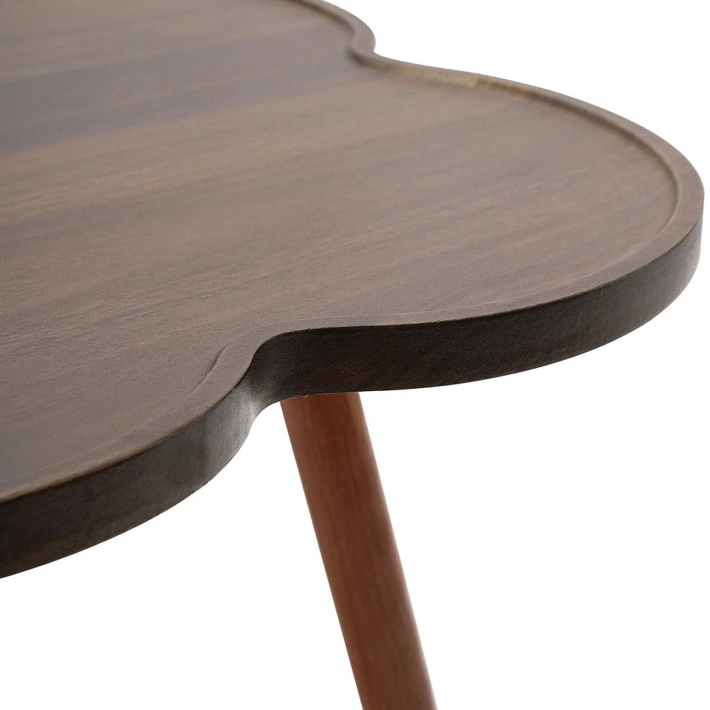 Log Color Coffee Table with Wood Legs X87193