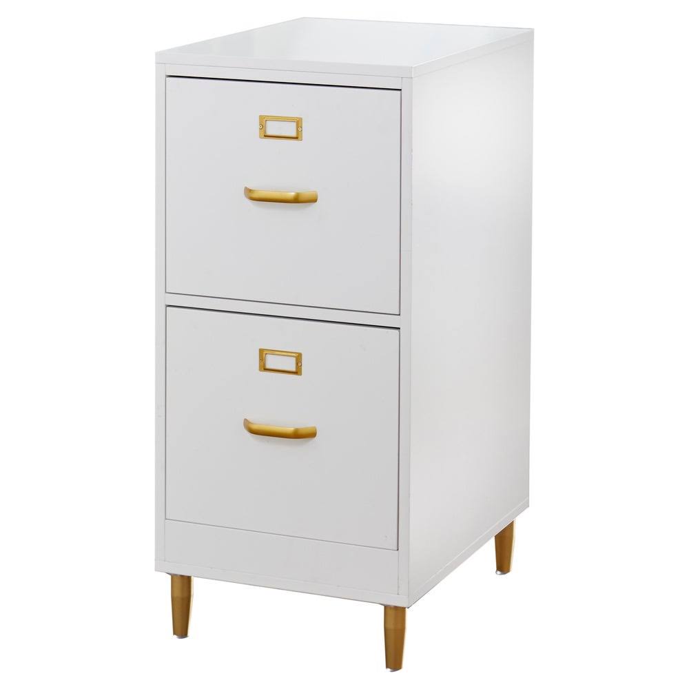 White 2-Drawer File Cabinet L98028