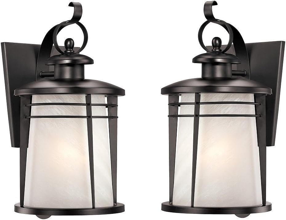 Weathered Bronze Exterior Wall Lantern N309458
