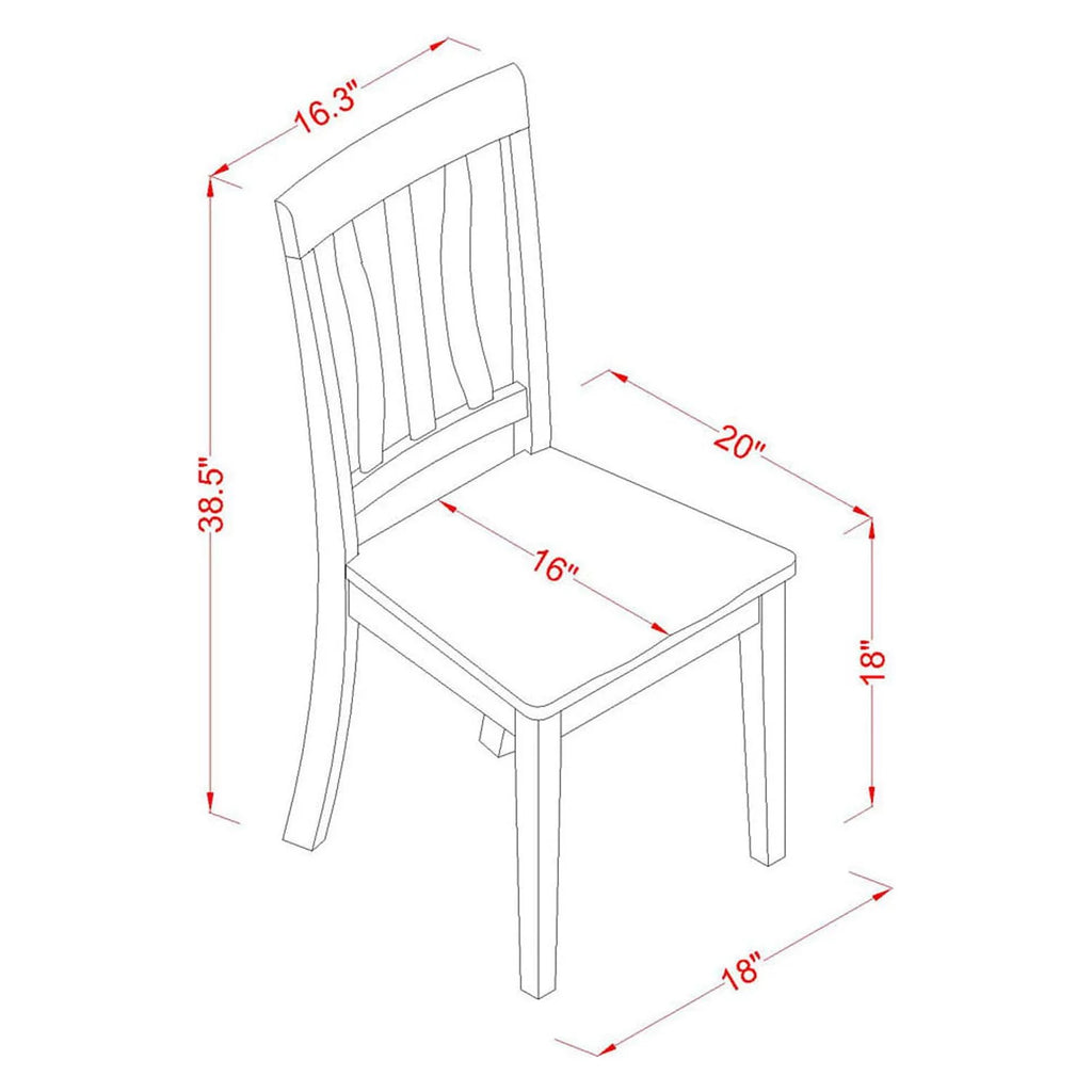 7 Piece Dining Table Set with 6 Chairs L25499