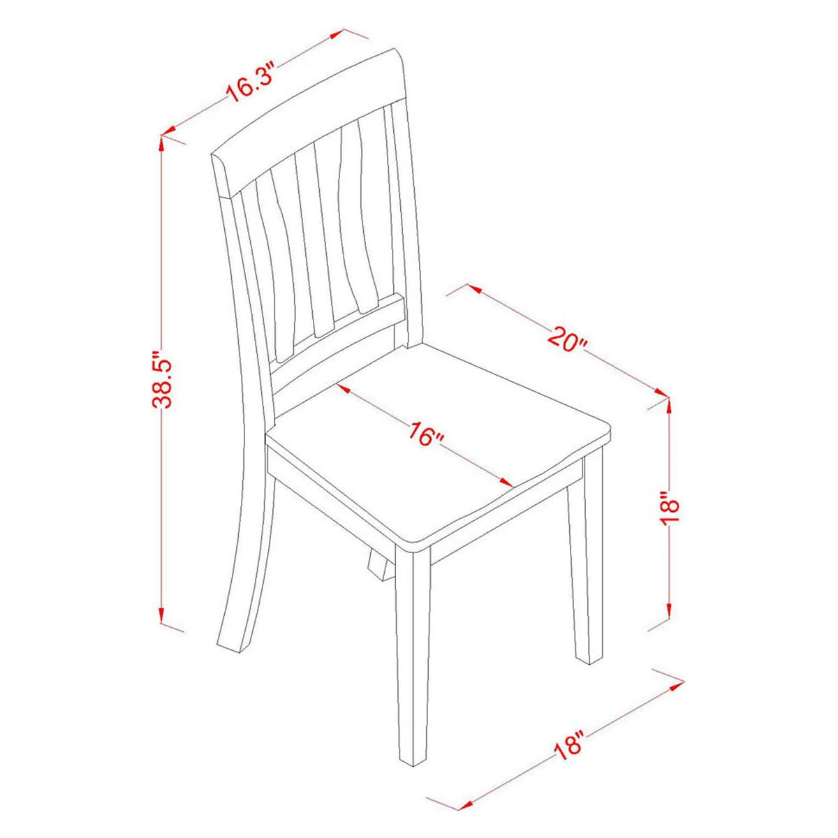 7 Piece Dining Table Set with 6 Chairs L25499