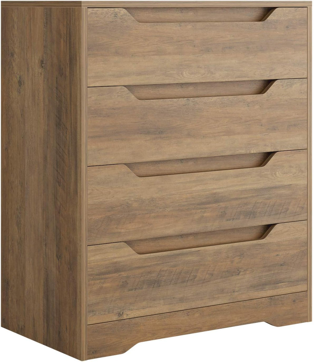 4 Drawer Wood Dresser A864