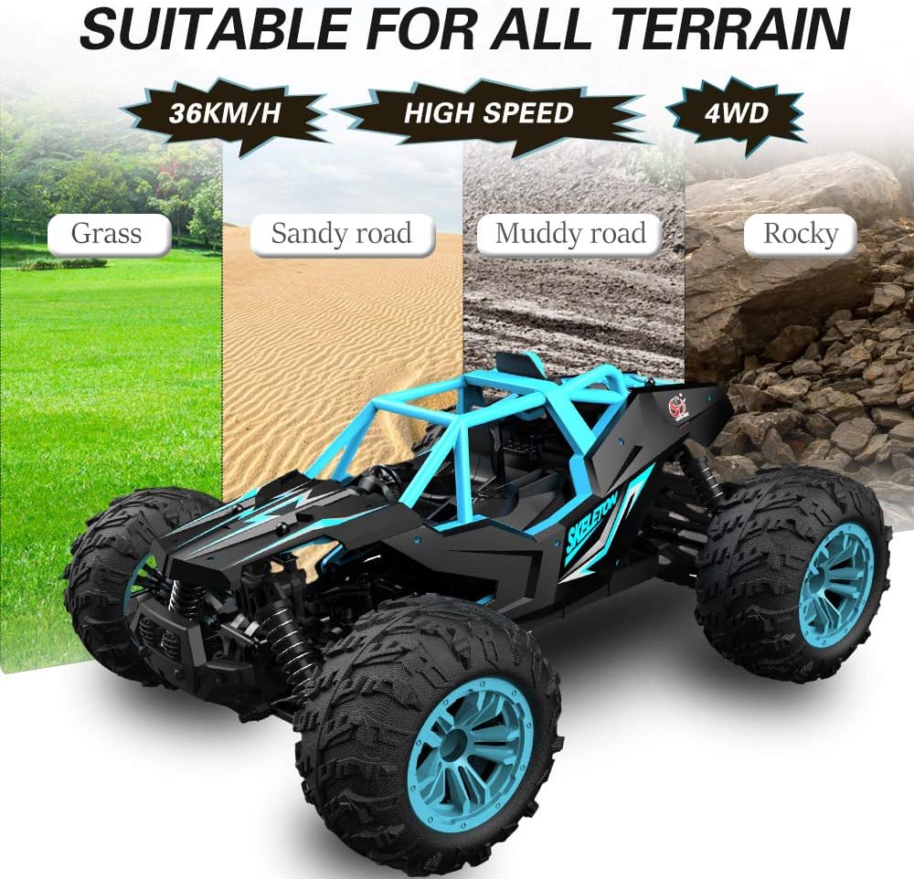 1:14 Scale 2.4Ghz 4WD High Speed Off Road RC Monster Truck Q10369