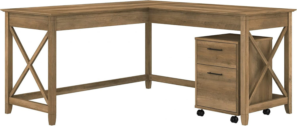 L Shaped Desk with 2 Drawer Mobile File Cabinet P88690