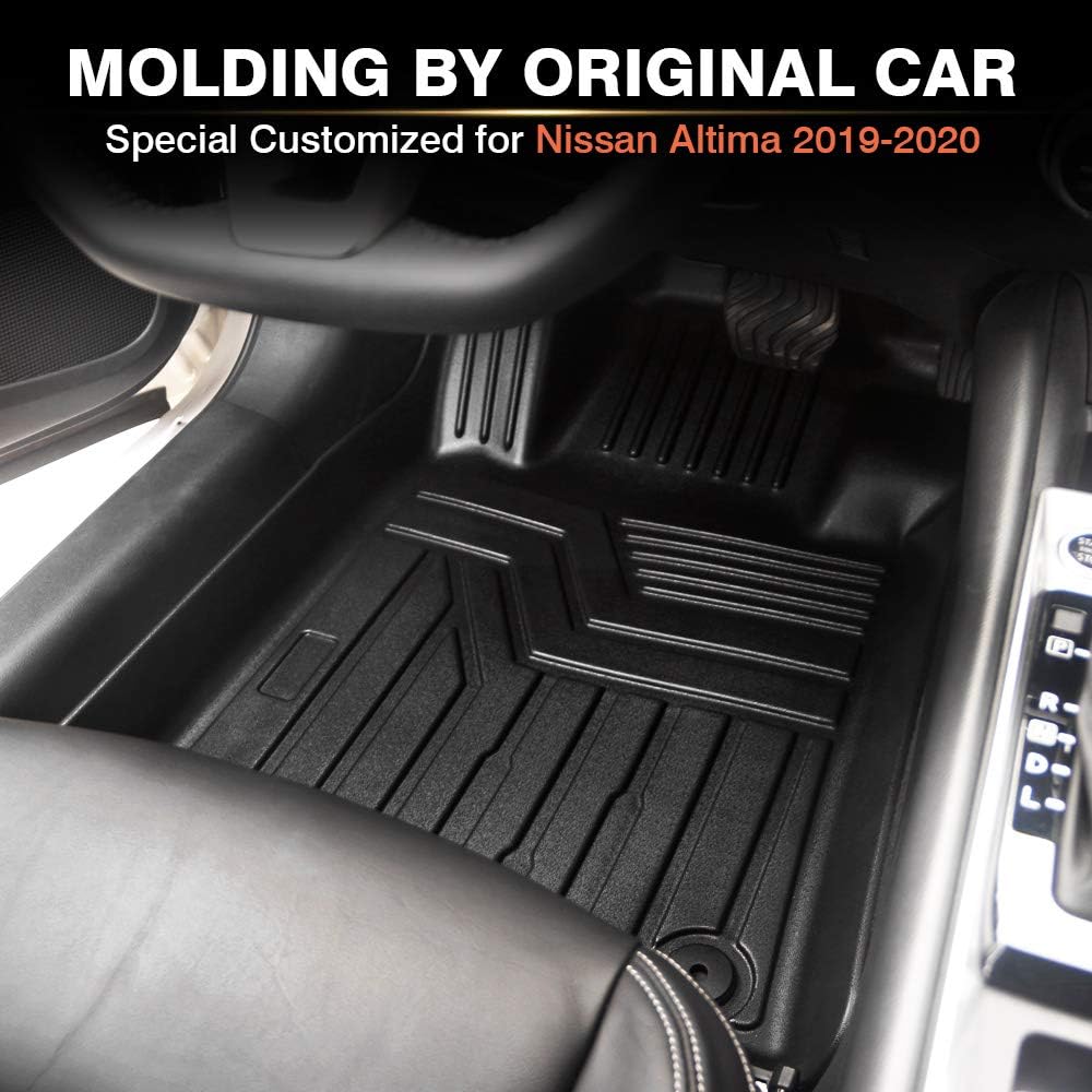 Black 2 Row TPE Floor Mats O935