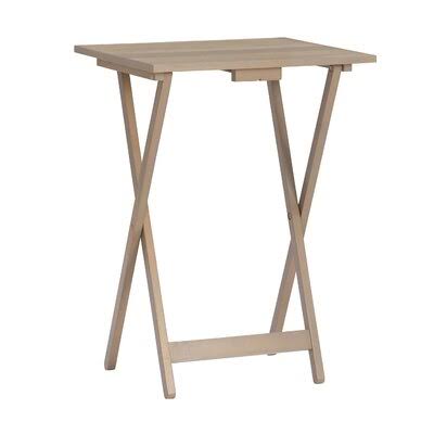 5 Piece Acacia Tray Table Set Q646