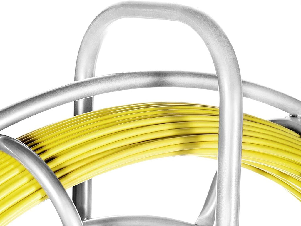 6MM 656FT Fiberglass Fish Tape with Steel Reel Stand F988