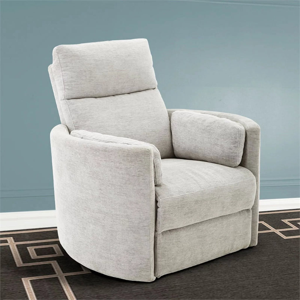Polyester Power Swivel Glider Recliner K360913