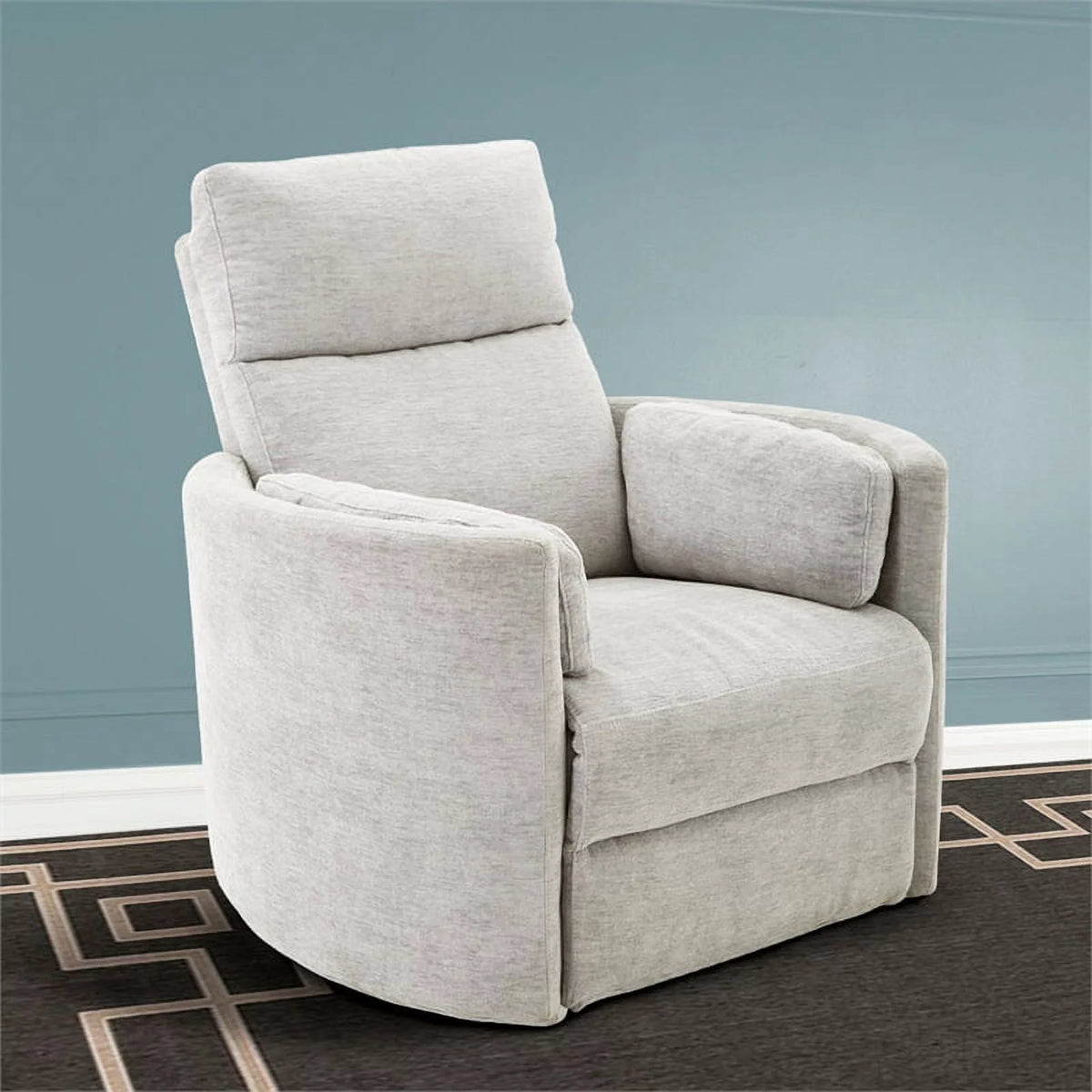 Polyester Power Swivel Glider Recliner K360913