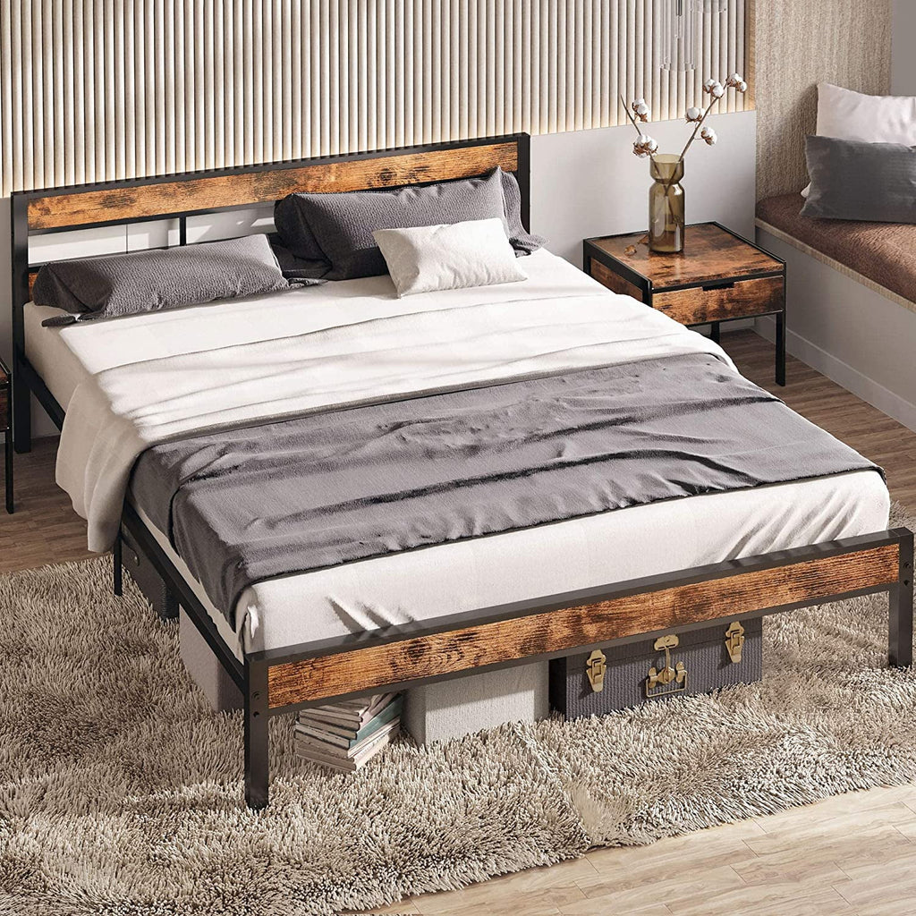 Queen Metal Bed Frame with Headboard I928
