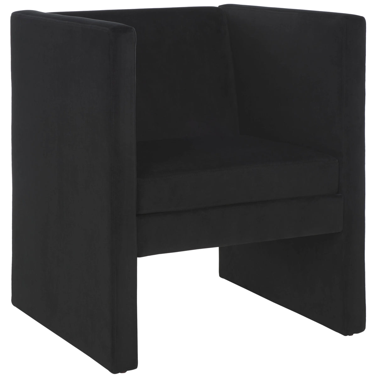 Black Velvet Accent Chairs Z50228