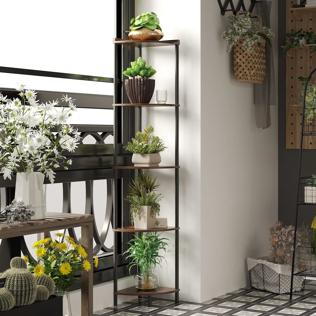 5 Tier Corner Shelf Stand V415794