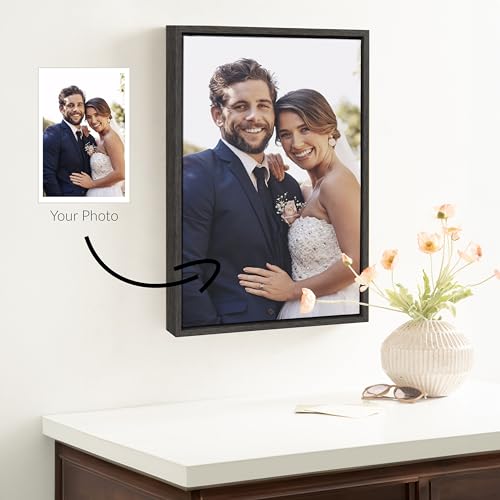 Custom Printed Framed Canvas Wall Art 16x20 Natural E380777