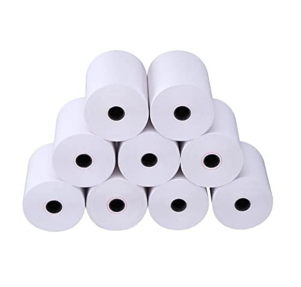 3" X 165' One Ply Bond Receipt Paper Rolls Pack of 50 H1506