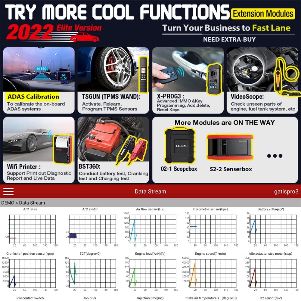 Bidirectional Full System Automotive Diagnostic Scanner N637