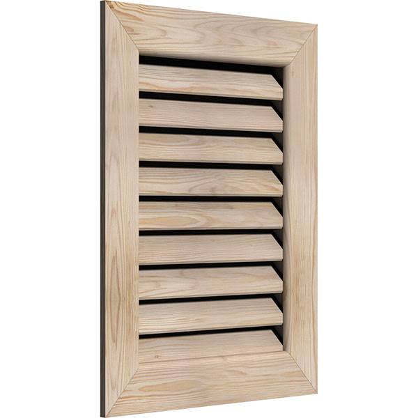 Unfinished Functional Vertical Gable Vent I117