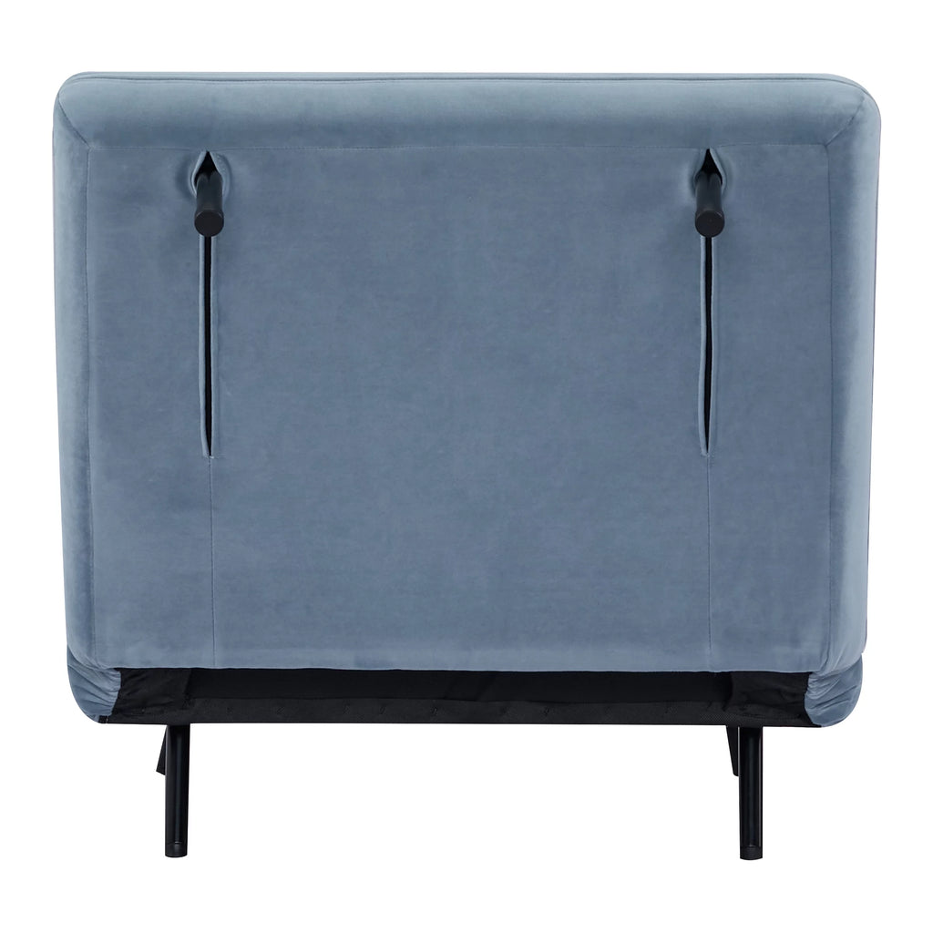 Velvet Blue Convertible Futon Chair Q98795