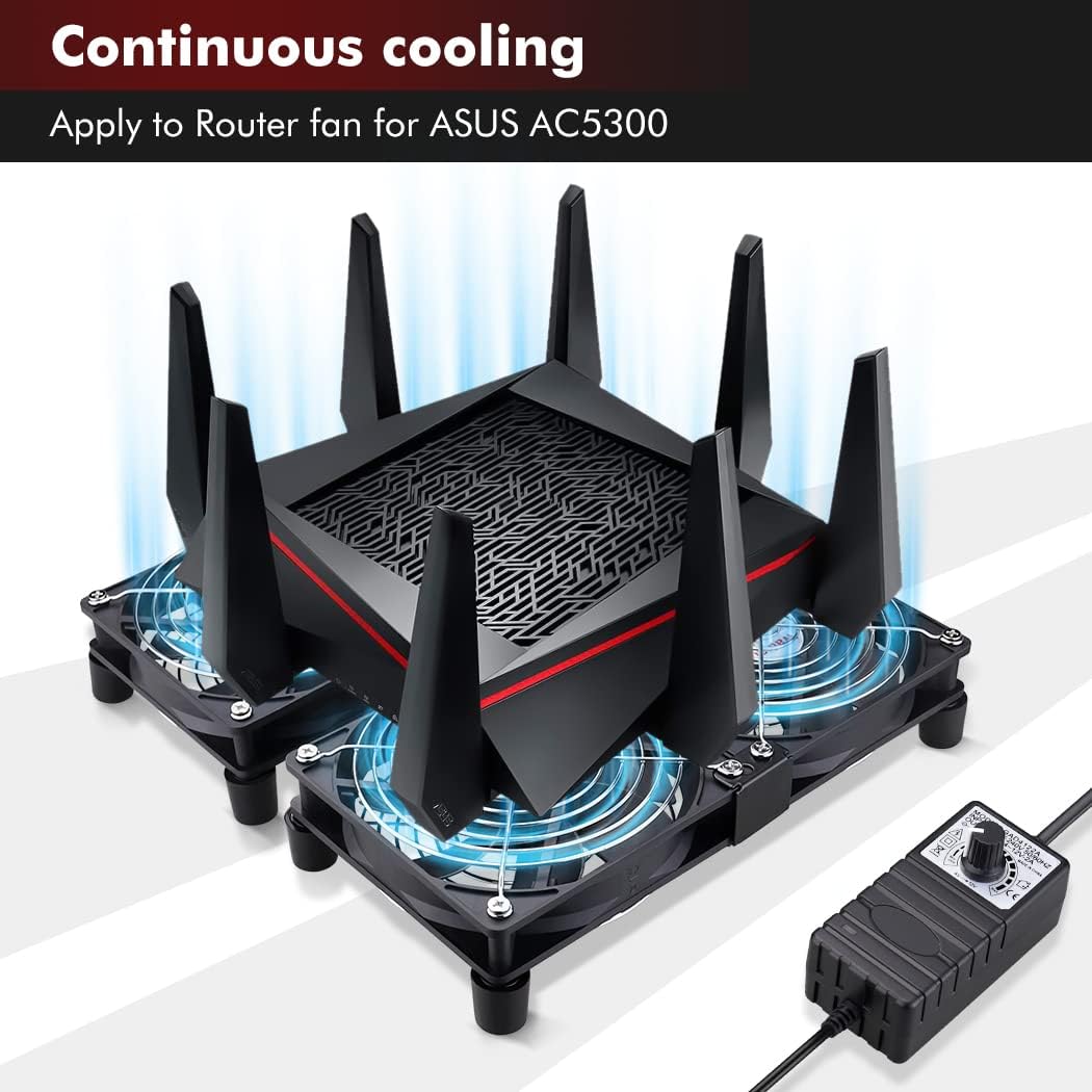 4 x 120mm AC Cooling Fan with Variable Speed Control Pack of 2 W402650