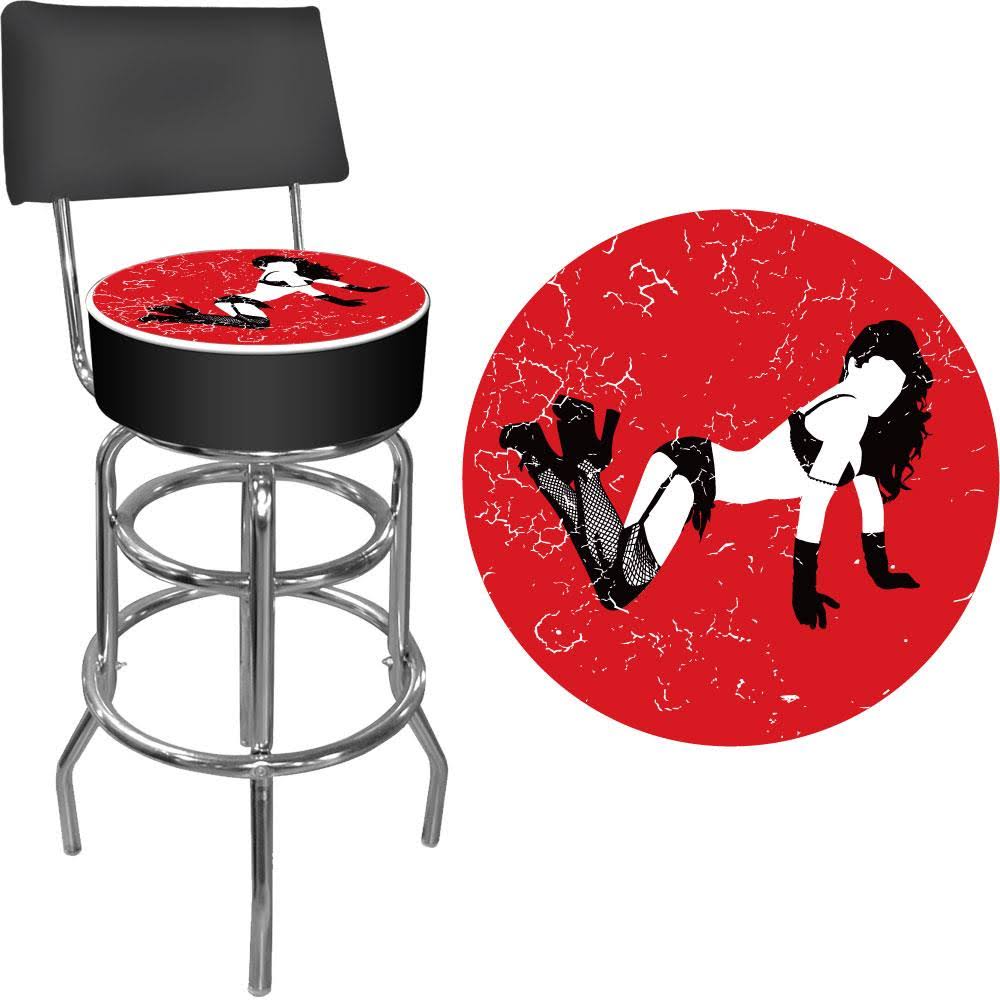 High Grade Padded Bar Stool with Back X364
