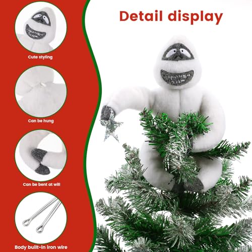 White Poseable Handmade Christmas Tree Topper D262
