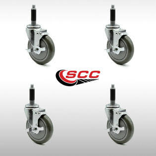 Gray Polyurethane Caster Set of 4 T53647