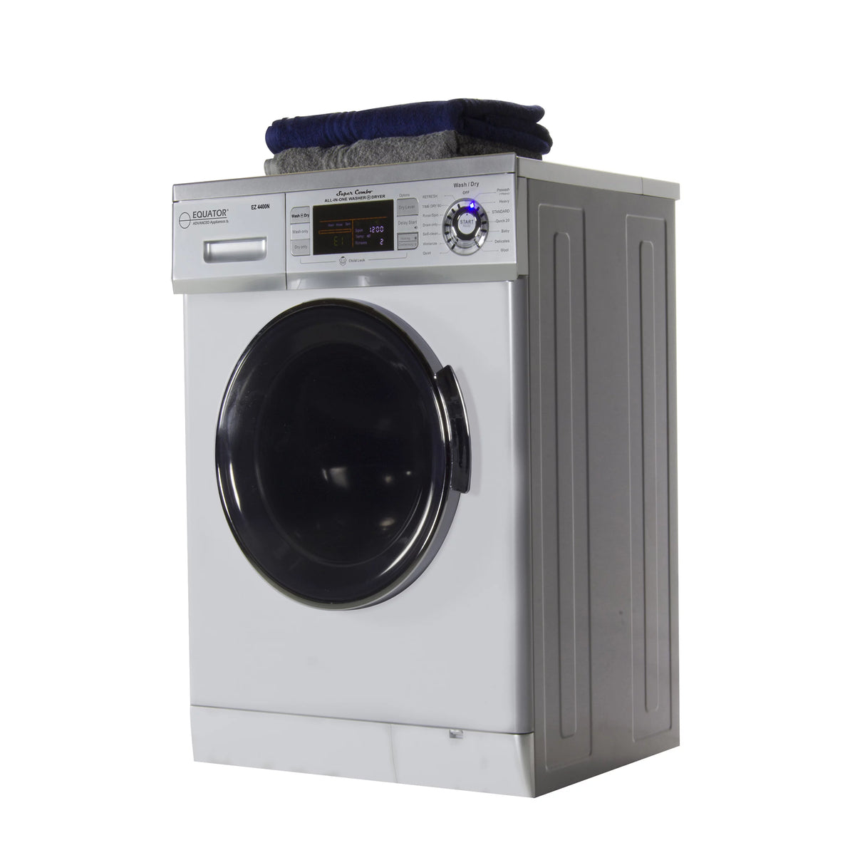 24 Inch Silver Washer Dryer Combo S30836