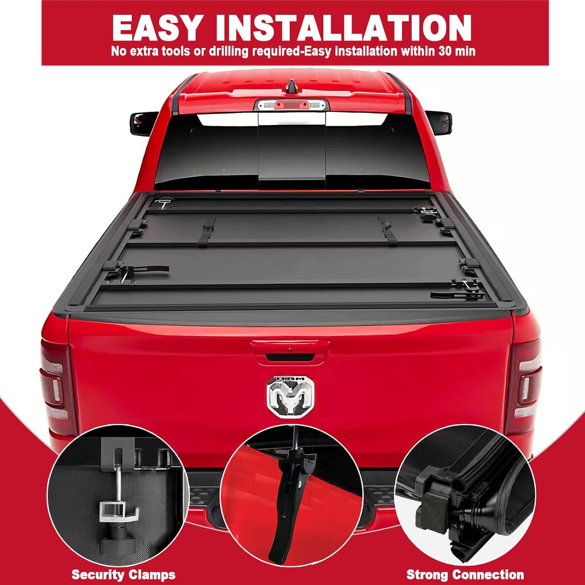 5.7ft Tri-fold Truck Bed Tonneau Cover I8782