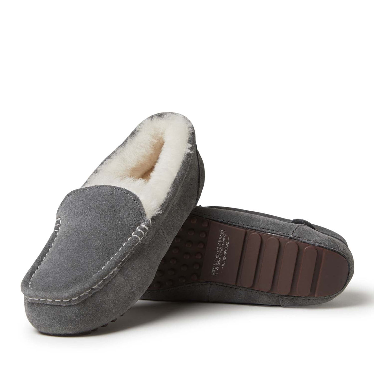 Women's Genuine Shearling Moccasin Slipper M5702