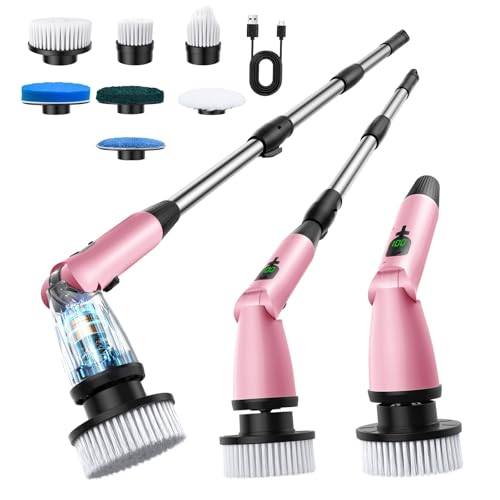 Cordless Electric Spin Scrubber with Long Handle P15405