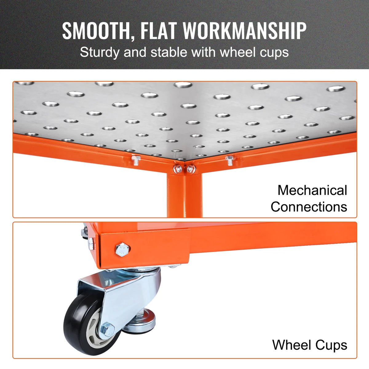 36 x 24 Welding Table with 5/8 Holes, 600lbs Load Capacity J232989
