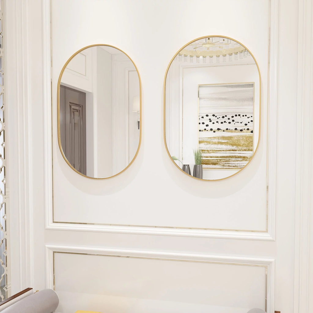 2 Pieces Oval Mirror B155898