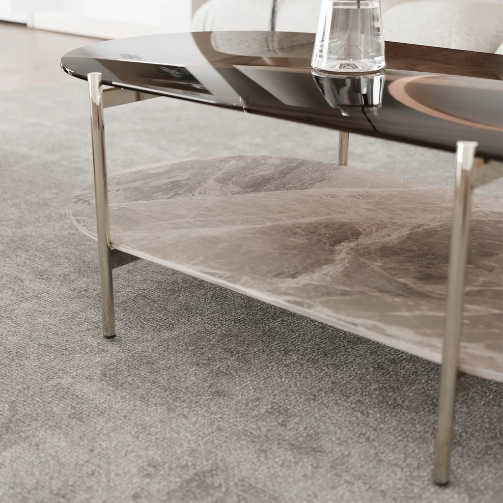 Glass 2-Tier Coffee Table M4426